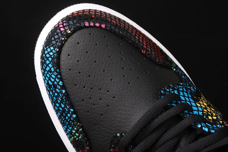 All categories Air Jordan Jordan series basketball shoes Air Jordan 1 Low Air Jordan 1 Low Shadow AJ1 Joe 1 colorful snakeskin low-top cultural and leisure sports sneakers CW5580-001